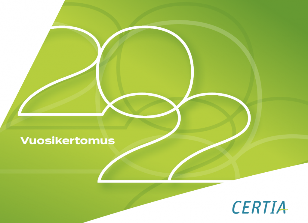 Certian vuosikertomus 2022 kansilehti